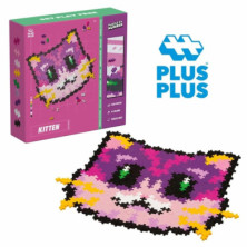 imagen 1 de puzzle by number gatito 500 piezas plus plus