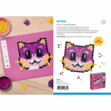 imagen 4 de puzzle by number gatito 500 piezas plus plus