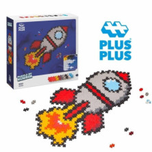 imagen 1 de puzzle by number cohete 500 piezas plus plus
