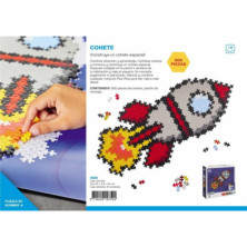 imagen 3 de puzzle by number cohete 500 piezas plus plus