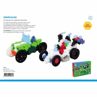 imagen 3 de puzzle vehiculos 500 piezas plus plus
