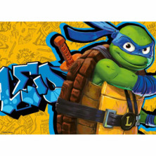 imagen 1 de puzzle tortugas ninja 4x100 piezas ravensburger