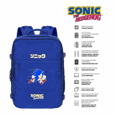 imagen 2 de mochila de viaje sonic 47cm