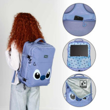 imagen 4 de mochila de viaje lilo & stitch 47cm