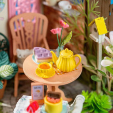 imagen 4 de puzzle de madera face tea yard robotime