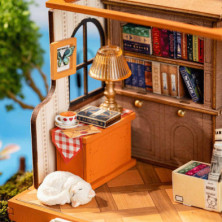 imagen 2 de puzzle de madera the muse bookshop robotime