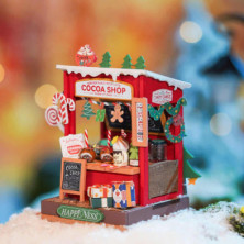 imagen 1 de puzzle de madera cocoa shop robotime