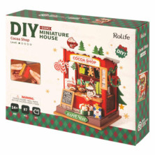 imagen 2 de puzzle de madera cocoa shop robotime