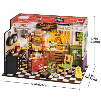 imagen 5 de puzzle de madera garage workshop robotime