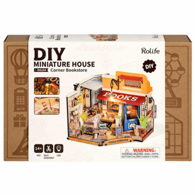 imagen 6 de puzzle de madera corner bookstore robotime