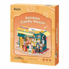 imagen 5 de puzzle de madera candy house robotime