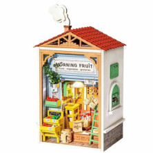 Imagen puzzle de madera morning fruit store robotime