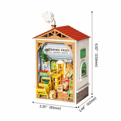 imagen 2 de puzzle de madera morning fruit store robotime