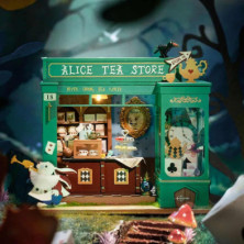 imagen 1 de puzzle de madera alices tea store robotime
