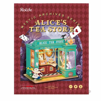 imagen 3 de puzzle de madera alices tea store robotime