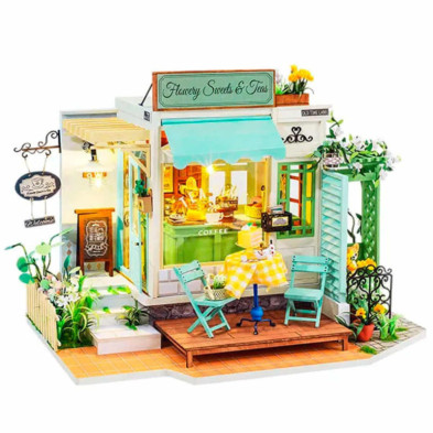 imagen 3 de puzzle de madera flowery sweets & teas robotime