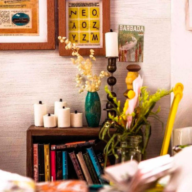 imagen 3 de puzzle de madera alices dreamy bedroom robotime