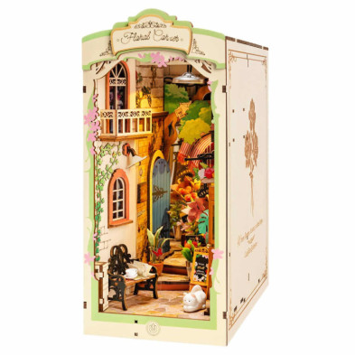 Imagen puzzle de madera floral corner