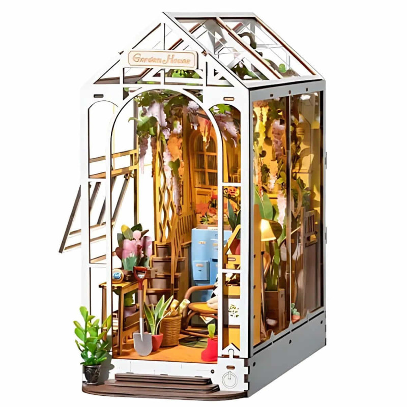 Imagen puzzle de madera flower house Imagen puzzle de madera flower house