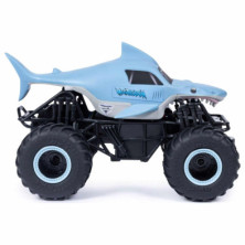 imagen 3 de coche radio control monster jam megalodon 1:24