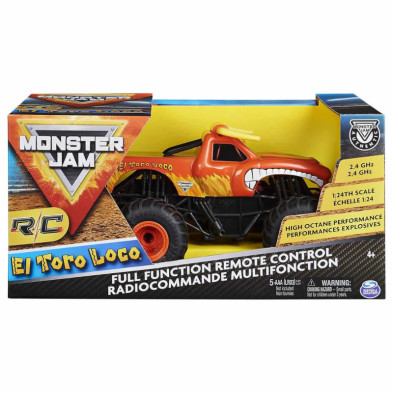 imagen 2 de coche radio control monster jam toro loco 1:24