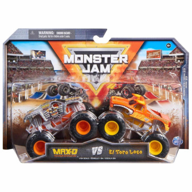 imagen 1 de pack monster jam toro loco vs max-d
