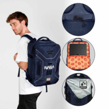 imagen 3 de mochila nasa mercury azul 47cm