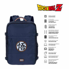 imagen 1 de mochila dragon ball mercury azul 47cm