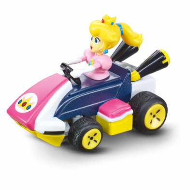 Imagen coche radiocontrol peach mario kart mini rc 1:50