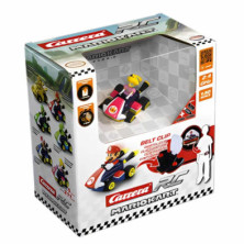 imagen 1 de coche radiocontrol peach mario kart mini rc 1:50
