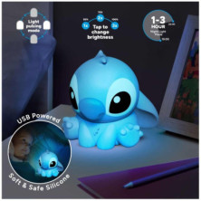 imagen 1 de lámpara de silicona 3d stitch 15 cm paladone con