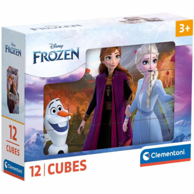 Imagen puzle cubos frozen 6 piezas clementoni