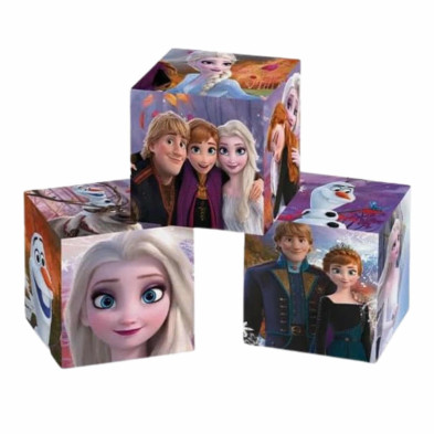 imagen 1 de puzle cubos frozen 6 piezas clementoni