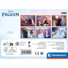 imagen 2 de puzle cubos frozen 6 piezas clementoni