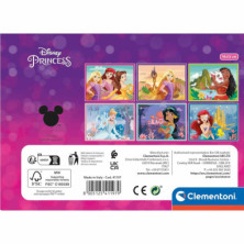 imagen 2 de puzle cubos princesa 6 piezas clementoni