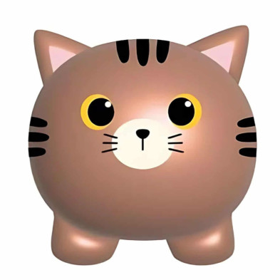 Imagen hucha gato tabby