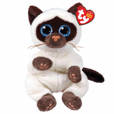 Imagen peluche beanie bellies miso siamese cat 15cm ty