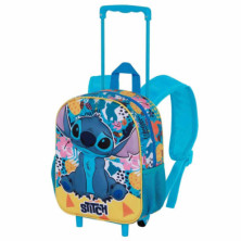 imagen 1 de mochila con carro lilo & stitch 3d 34cm colors