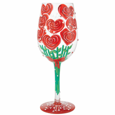 Imagen copa de vino rose love lolita