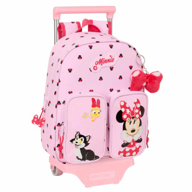 Imagen mochila minnie mouse naive 34cm con carro
