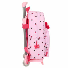 imagen 2 de mochila minnie mouse naive 34cm con carro