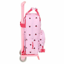 imagen 2 de mochila minnie mouse naive 28cm con ruedas