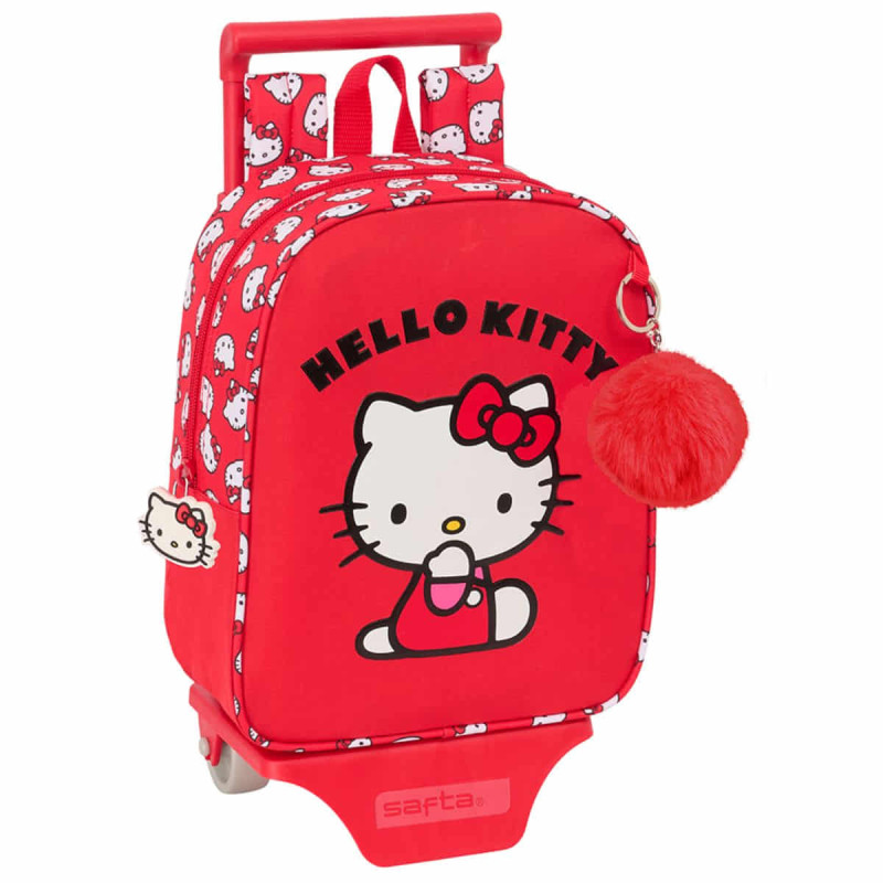 Imagen mochila hello kitty iconic 27cm con carro Imagen mochila hello kitty iconic 27cm con carro