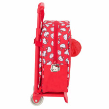 imagen 2 de mochila hello kitty iconic 27cm con carro