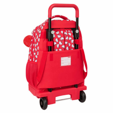 imagen 1 de mochila hello kitty iconic 45cm con ruedas