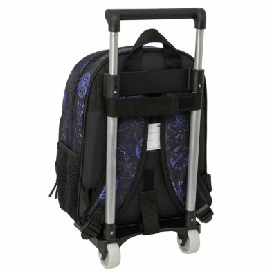 imagen 1 de mochila spiderman attack 34cm con carro