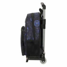 imagen 2 de mochila spiderman attack 34cm con carro