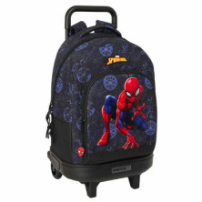 Imagen mochila spiderman attack 45cm con carro