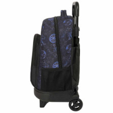 imagen 2 de mochila spiderman attack 45cm con carro