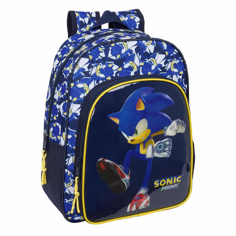 Imagen mochila sonic city 34cm adaptable a carro